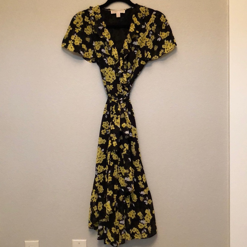 MICHAEL KORS Floral Wrap Dress
